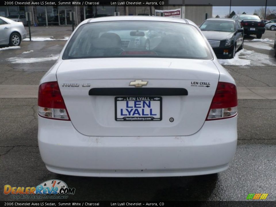 2006 Chevrolet Aveo LS Sedan Summit White / Charcoal Photo #5