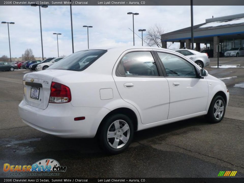 2006 Chevrolet Aveo LS Sedan Summit White / Charcoal Photo #6