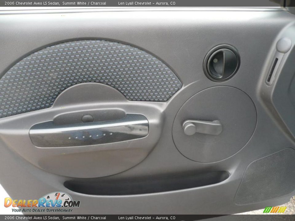 2006 Chevrolet Aveo LS Sedan Summit White / Charcoal Photo #7
