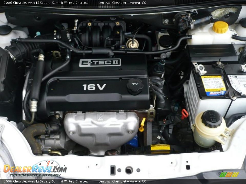 2006 Chevrolet Aveo LS Sedan Summit White / Charcoal Photo #16