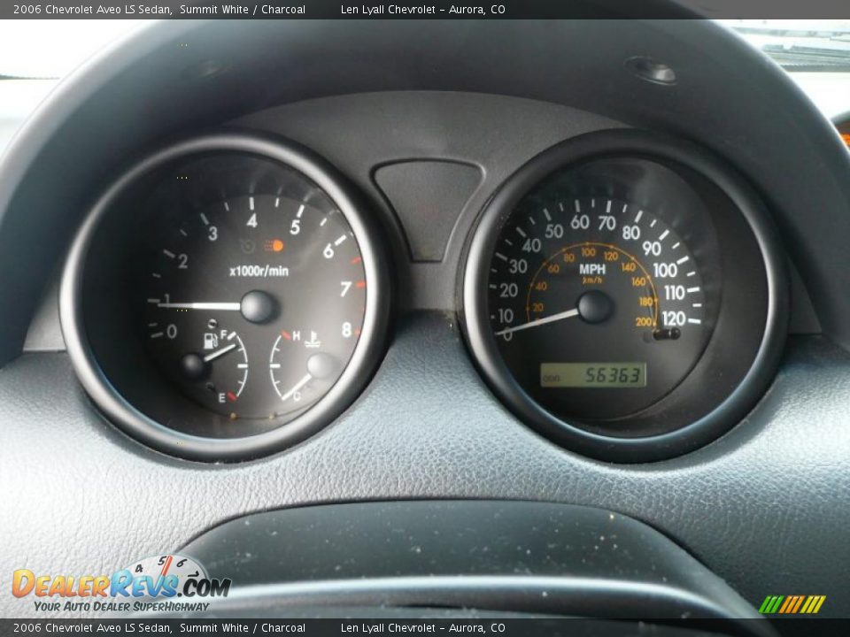 2006 Chevrolet Aveo LS Sedan Summit White / Charcoal Photo #20