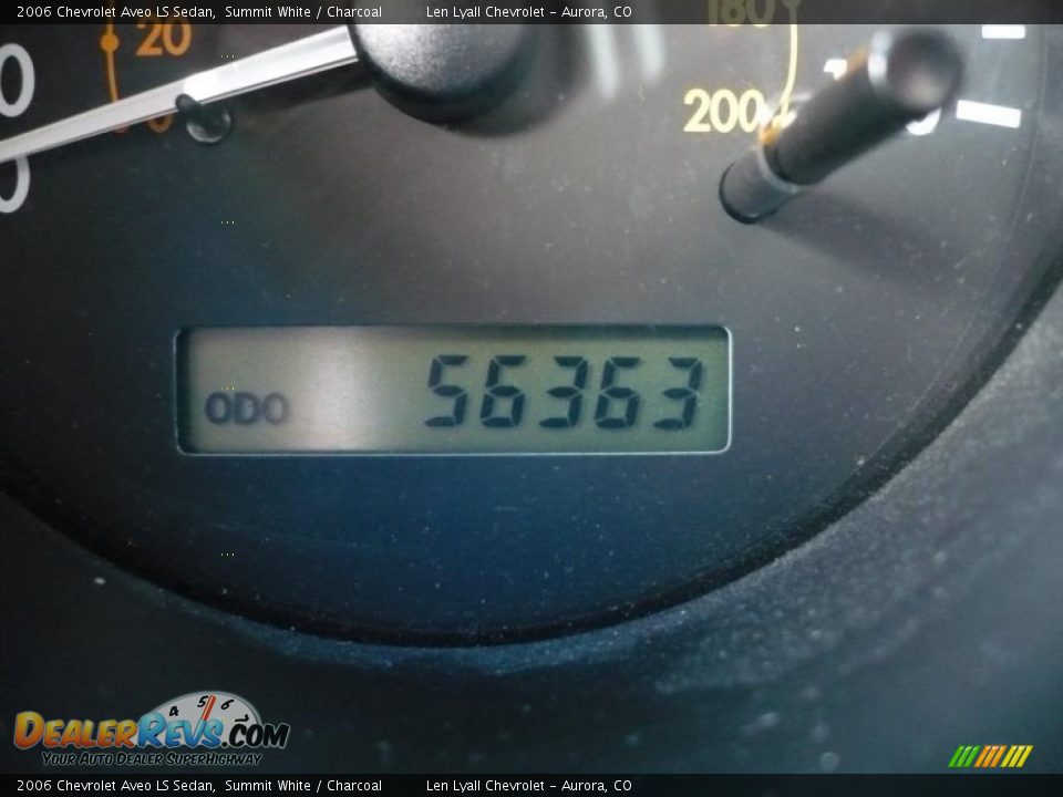 2006 Chevrolet Aveo LS Sedan Summit White / Charcoal Photo #21
