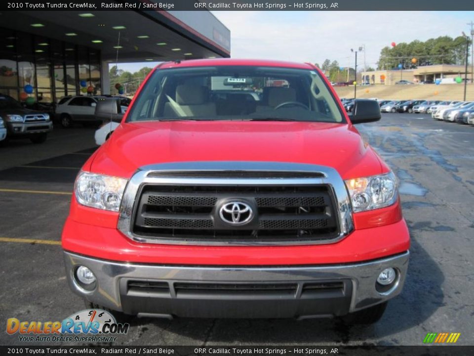 2010 Toyota Tundra CrewMax Radiant Red / Sand Beige Photo #5
