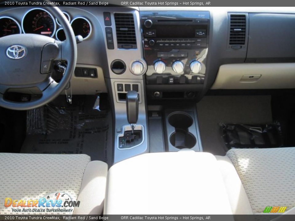 2010 Toyota Tundra CrewMax Radiant Red / Sand Beige Photo #9