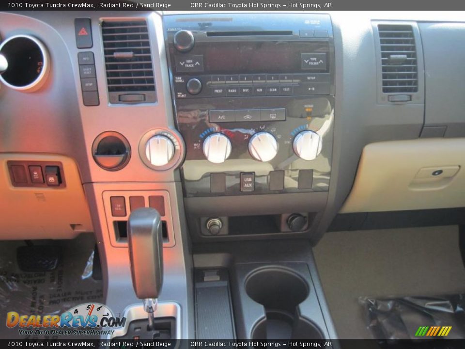 2010 Toyota Tundra CrewMax Radiant Red / Sand Beige Photo #11