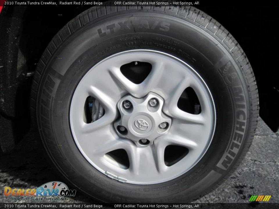 2010 Toyota Tundra CrewMax Radiant Red / Sand Beige Photo #15