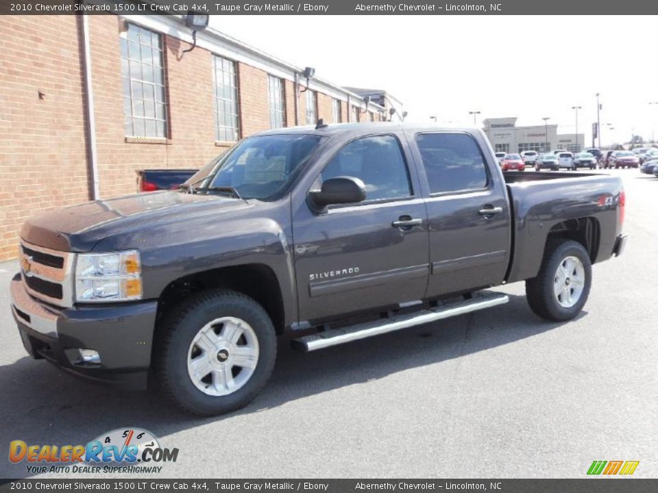 2010 Chevrolet Silverado 1500 LT Crew Cab 4x4 Taupe Gray Metallic / Ebony Photo #1