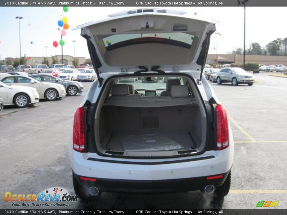 2010 Cadillac SRX 4 V6 AWD Platinum Ice Tricoat / Titanium/Ebony Photo #7