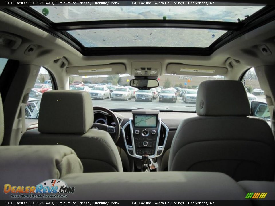 2010 Cadillac SRX 4 V6 AWD Platinum Ice Tricoat / Titanium/Ebony Photo #8