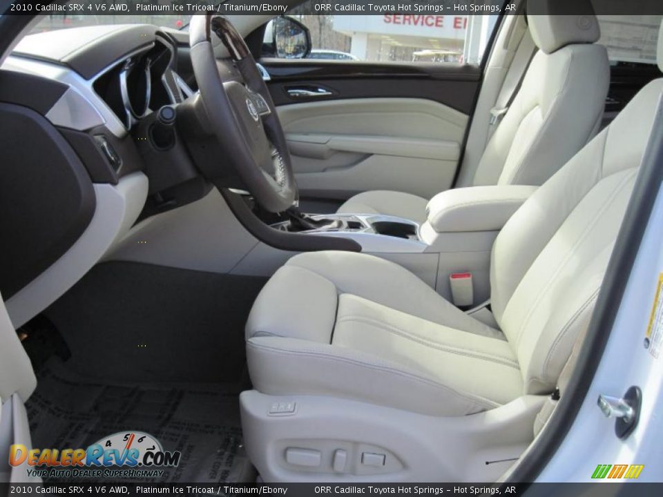 2010 Cadillac SRX 4 V6 AWD Platinum Ice Tricoat / Titanium/Ebony Photo #10