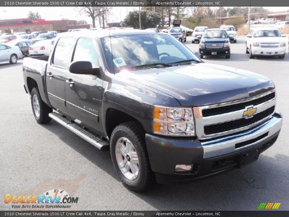 2010 Chevrolet Silverado 1500 LT Crew Cab 4x4 Taupe Gray Metallic / Ebony Photo #7