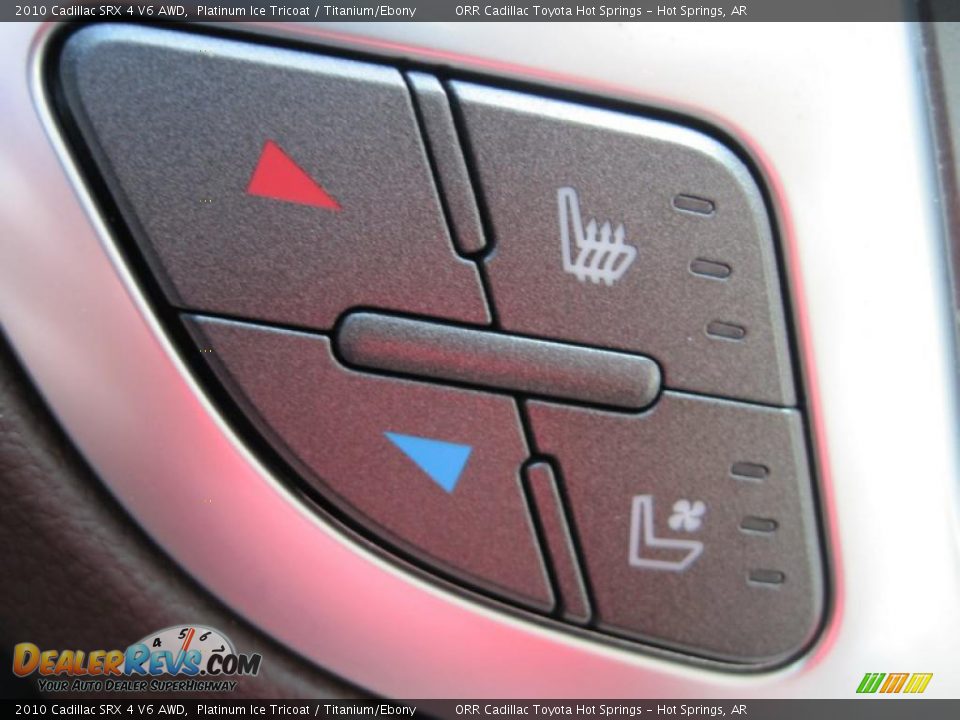 2010 Cadillac SRX 4 V6 AWD Platinum Ice Tricoat / Titanium/Ebony Photo #12