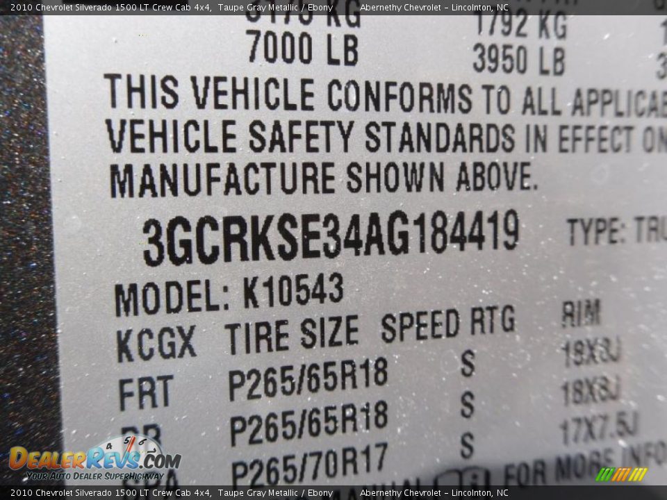 2010 Chevrolet Silverado 1500 LT Crew Cab 4x4 Taupe Gray Metallic / Ebony Photo #12
