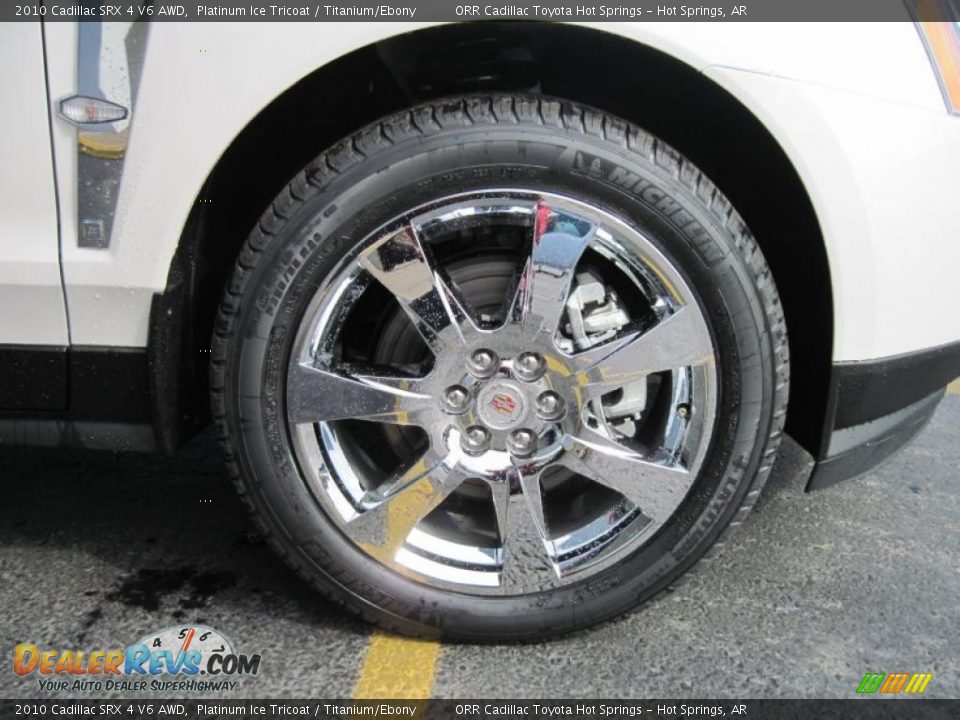 2010 Cadillac SRX 4 V6 AWD Platinum Ice Tricoat / Titanium/Ebony Photo #15