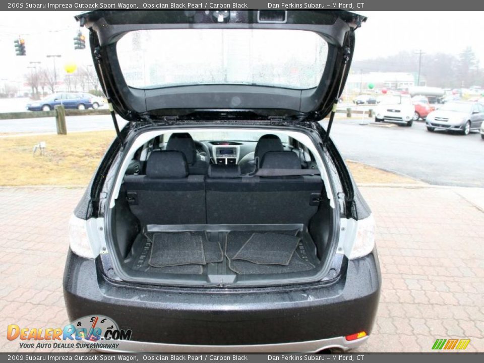 2009 Subaru Impreza Outback Sport Wagon Obsidian Black Pearl / Carbon Black Photo #7
