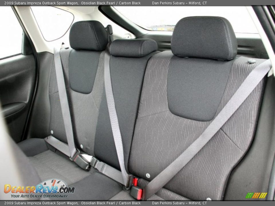2009 Subaru Impreza Outback Sport Wagon Obsidian Black Pearl / Carbon Black Photo #12