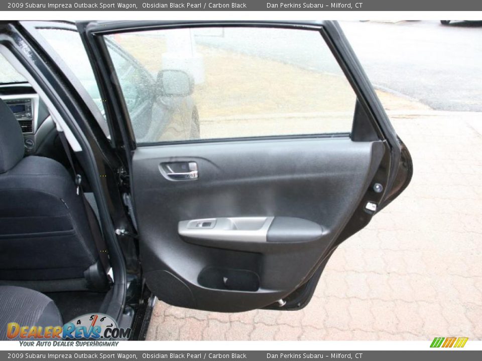 2009 Subaru Impreza Outback Sport Wagon Obsidian Black Pearl / Carbon Black Photo #15