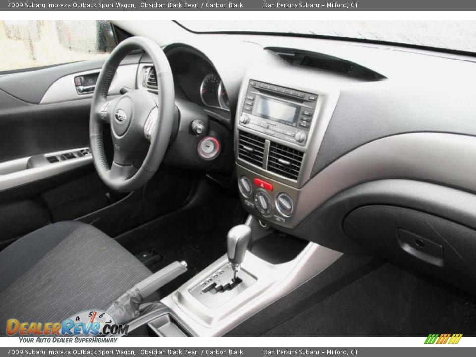 2009 Subaru Impreza Outback Sport Wagon Obsidian Black Pearl / Carbon Black Photo #17