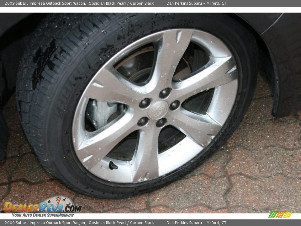 2009 Subaru Impreza Outback Sport Wagon Obsidian Black Pearl / Carbon Black Photo #18