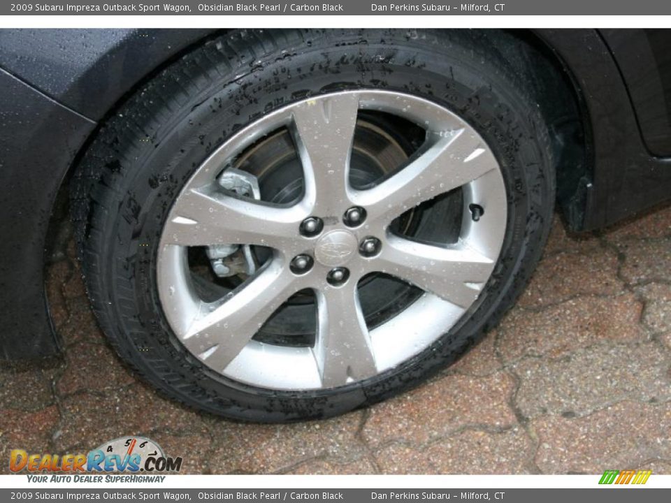 2009 Subaru Impreza Outback Sport Wagon Obsidian Black Pearl / Carbon Black Photo #19