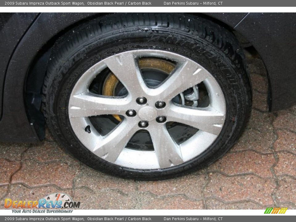 2009 Subaru Impreza Outback Sport Wagon Obsidian Black Pearl / Carbon Black Photo #20