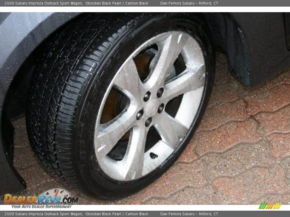 2009 Subaru Impreza Outback Sport Wagon Obsidian Black Pearl / Carbon Black Photo #21