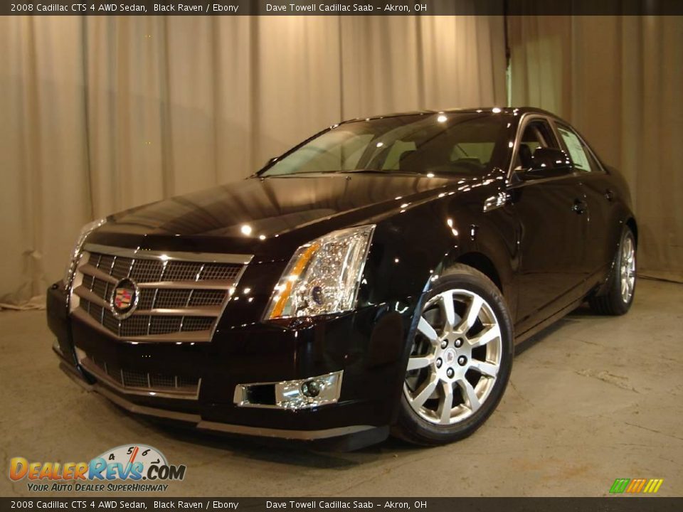 2008 Cadillac CTS 4 AWD Sedan Black Raven / Ebony Photo #1