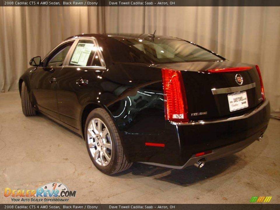 2008 Cadillac CTS 4 AWD Sedan Black Raven / Ebony Photo #3