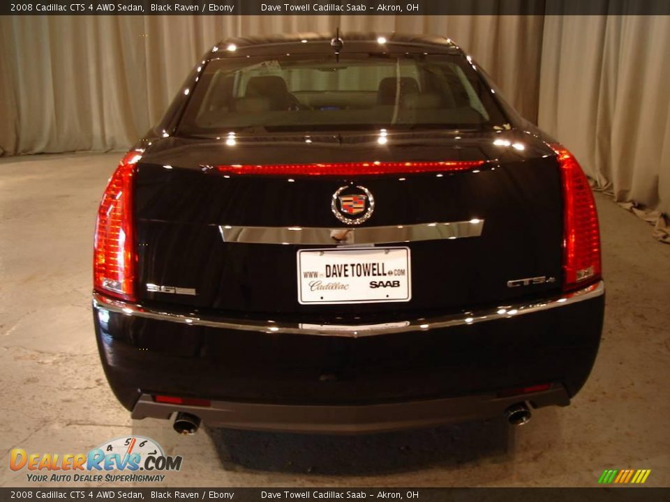 2008 Cadillac CTS 4 AWD Sedan Black Raven / Ebony Photo #4