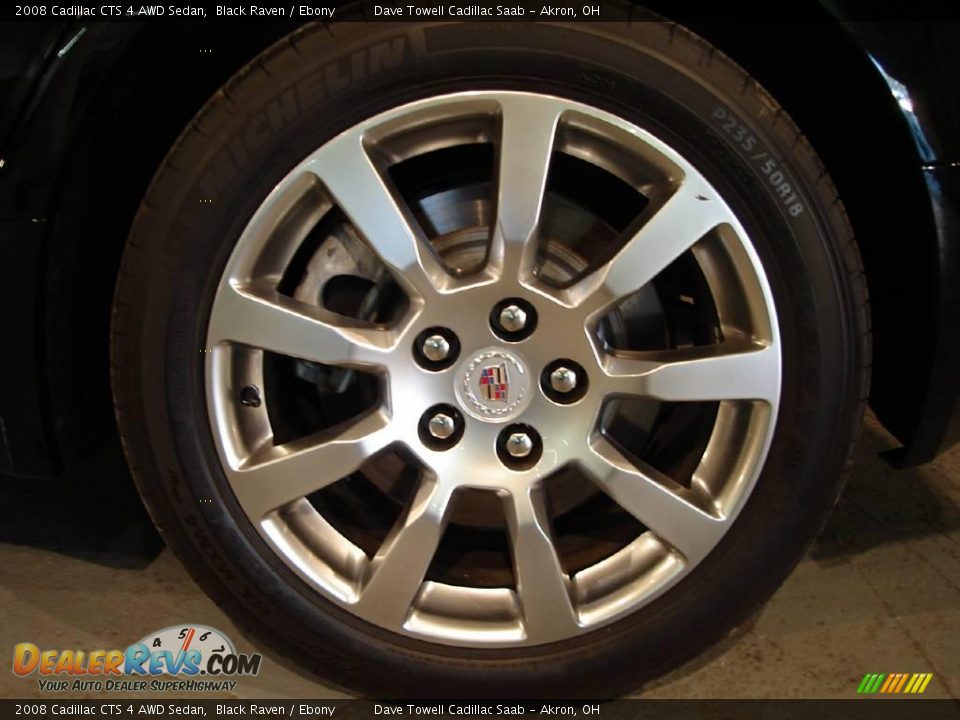 2008 Cadillac CTS 4 AWD Sedan Black Raven / Ebony Photo #9