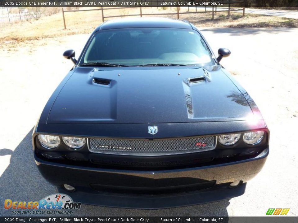 2009 Dodge Challenger R/T Brilliant Black Crystal Pearl Coat / Dark Slate Gray Photo #1