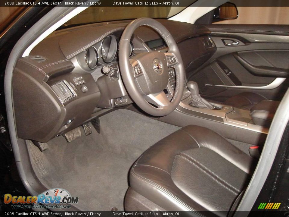 2008 Cadillac CTS 4 AWD Sedan Black Raven / Ebony Photo #19