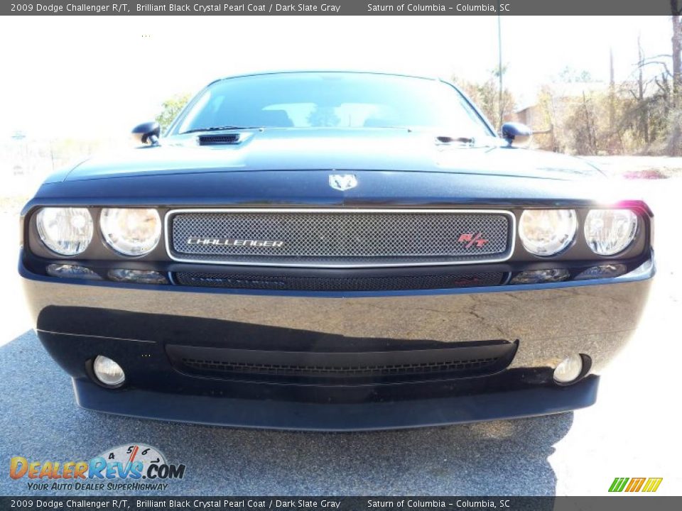 2009 Dodge Challenger R/T Brilliant Black Crystal Pearl Coat / Dark Slate Gray Photo #2