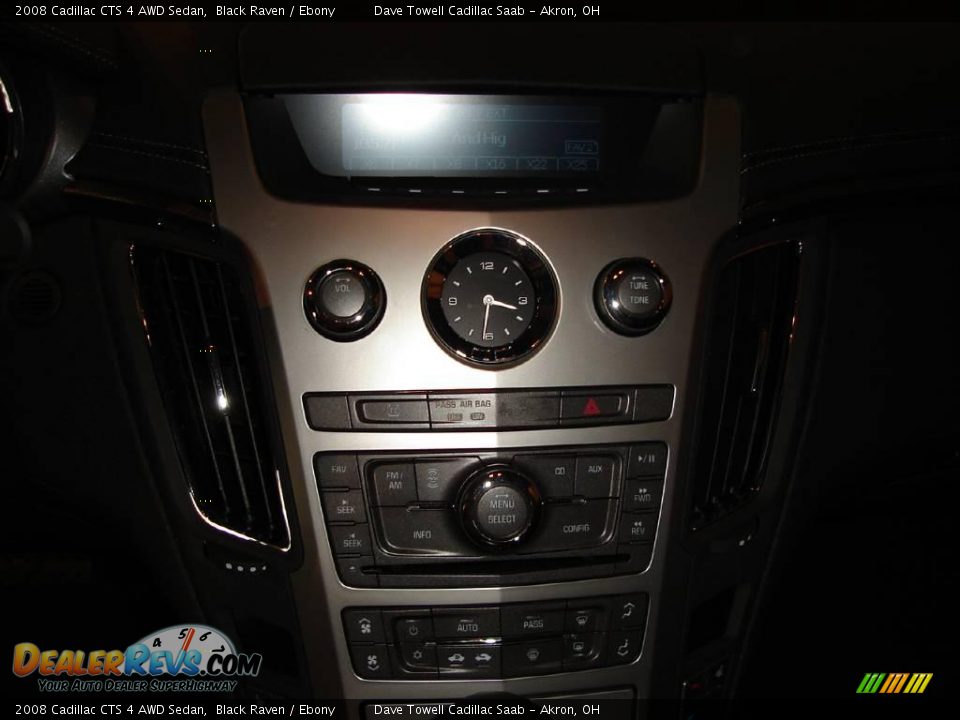 2008 Cadillac CTS 4 AWD Sedan Black Raven / Ebony Photo #22