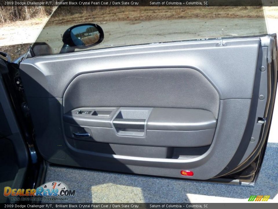 2009 Dodge Challenger R/T Brilliant Black Crystal Pearl Coat / Dark Slate Gray Photo #23