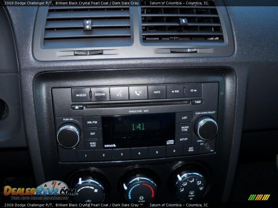 2009 Dodge Challenger R/T Brilliant Black Crystal Pearl Coat / Dark Slate Gray Photo #29