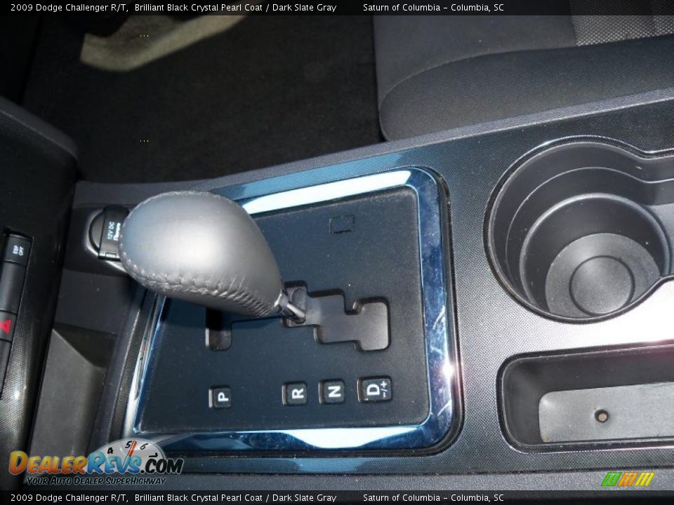 2009 Dodge Challenger R/T Brilliant Black Crystal Pearl Coat / Dark Slate Gray Photo #30