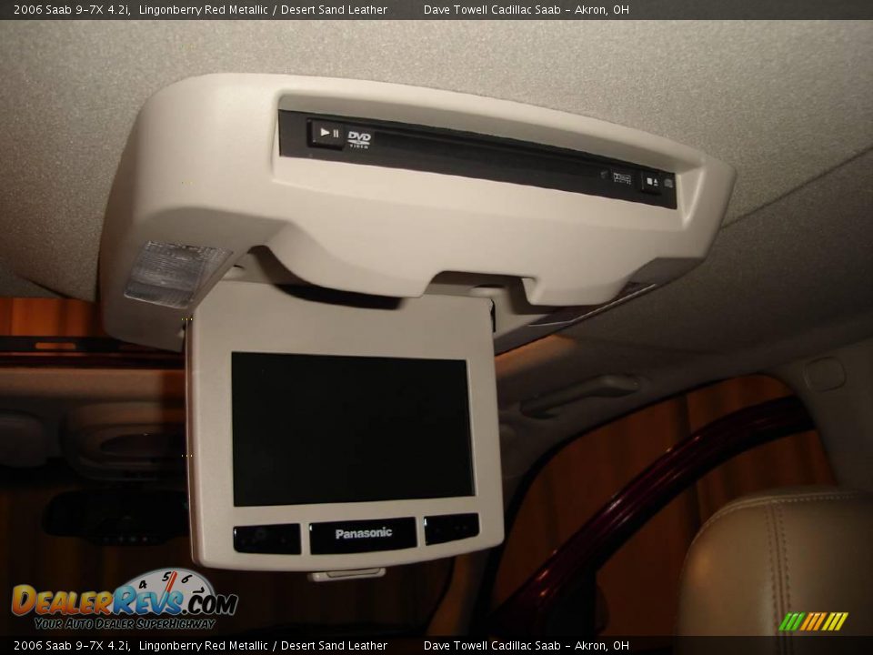 2006 Saab 9-7X 4.2i Lingonberry Red Metallic / Desert Sand Leather Photo #17