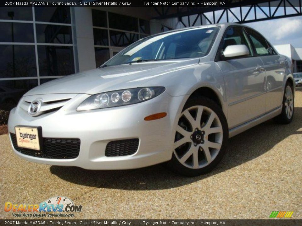 2007 Mazda MAZDA6 s Touring Sedan Glacier Silver Metallic / Gray Photo #1
