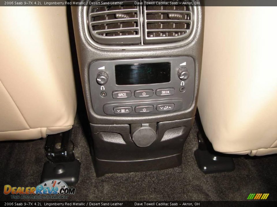 2006 Saab 9-7X 4.2i Lingonberry Red Metallic / Desert Sand Leather Photo #18