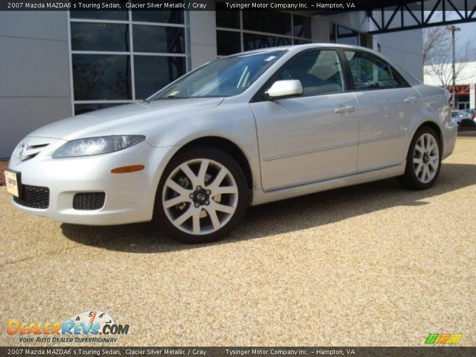 2007 Mazda MAZDA6 s Touring Sedan Glacier Silver Metallic / Gray Photo #2