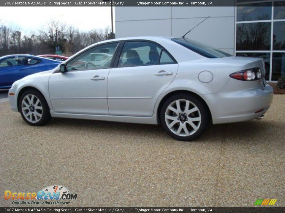 2007 Mazda MAZDA6 s Touring Sedan Glacier Silver Metallic / Gray Photo #3