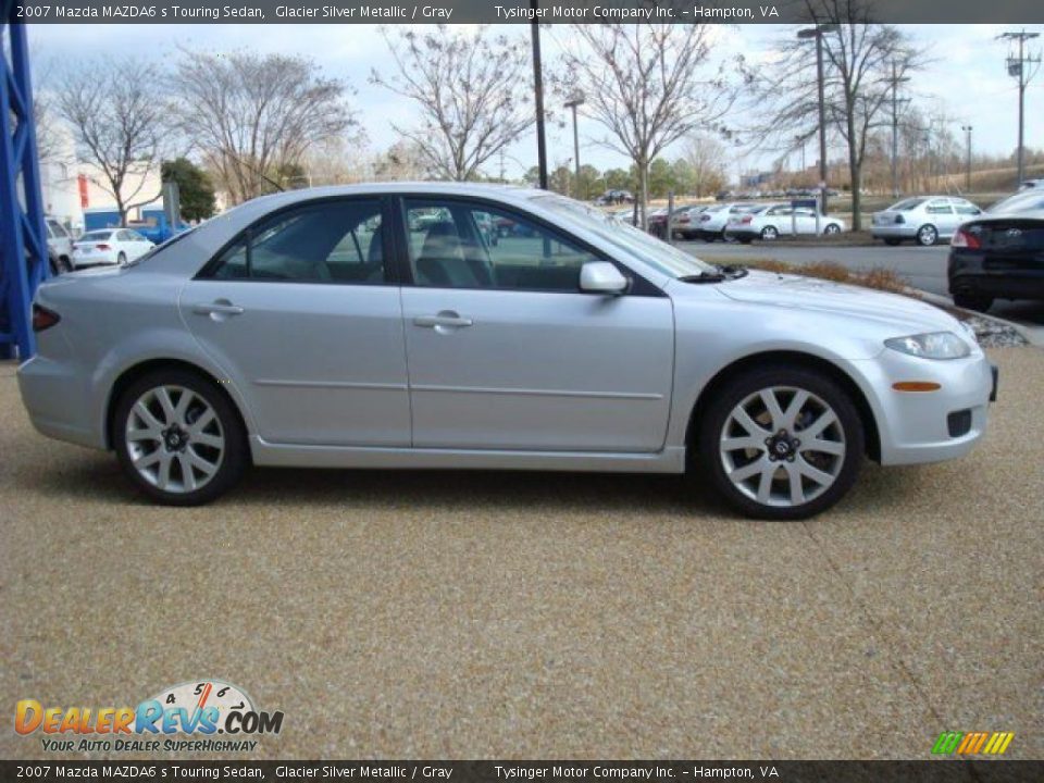 2007 Mazda MAZDA6 s Touring Sedan Glacier Silver Metallic / Gray Photo #5