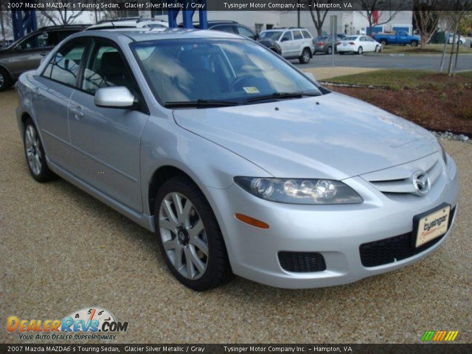 2007 Mazda MAZDA6 s Touring Sedan Glacier Silver Metallic / Gray Photo #6