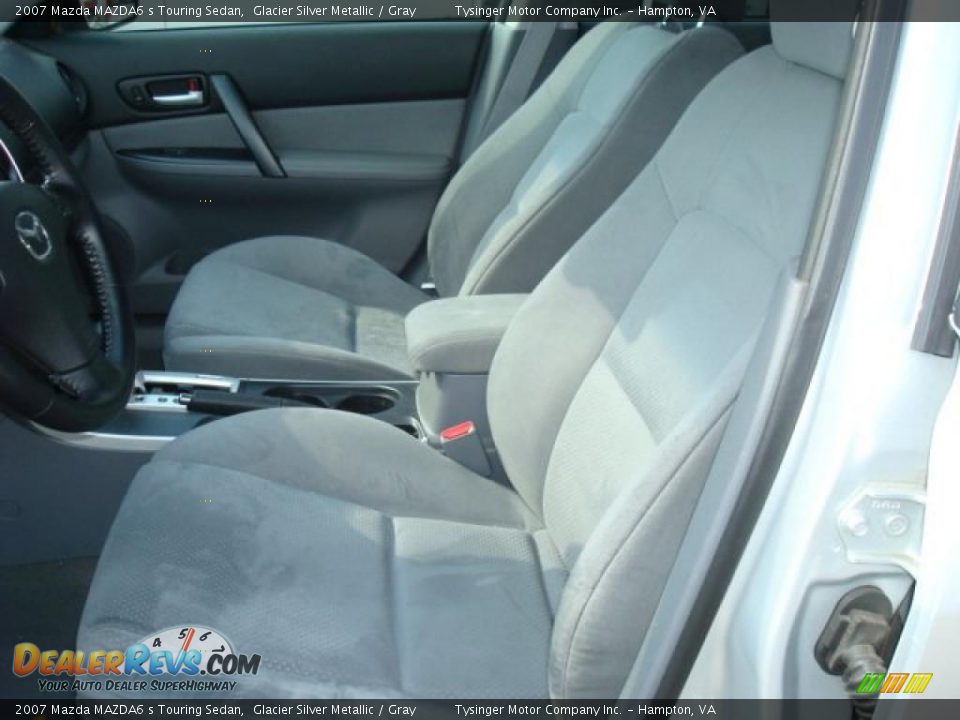 2007 Mazda MAZDA6 s Touring Sedan Glacier Silver Metallic / Gray Photo #8