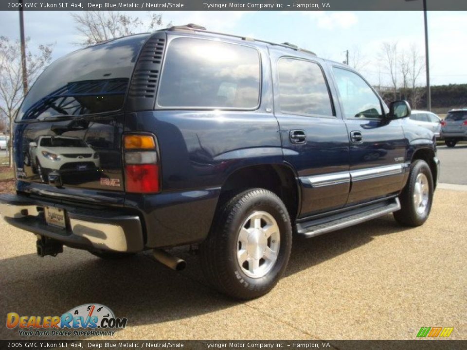 2005 GMC Yukon SLT 4x4 Deep Blue Metallic / Neutral/Shale Photo #5