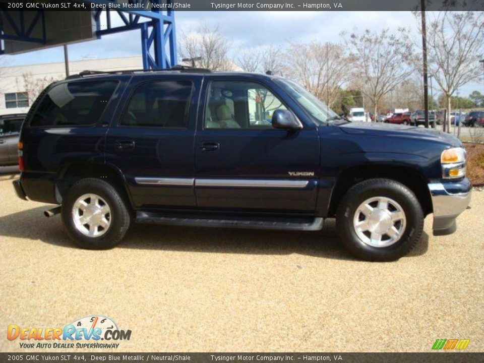 2005 GMC Yukon SLT 4x4 Deep Blue Metallic / Neutral/Shale Photo #6