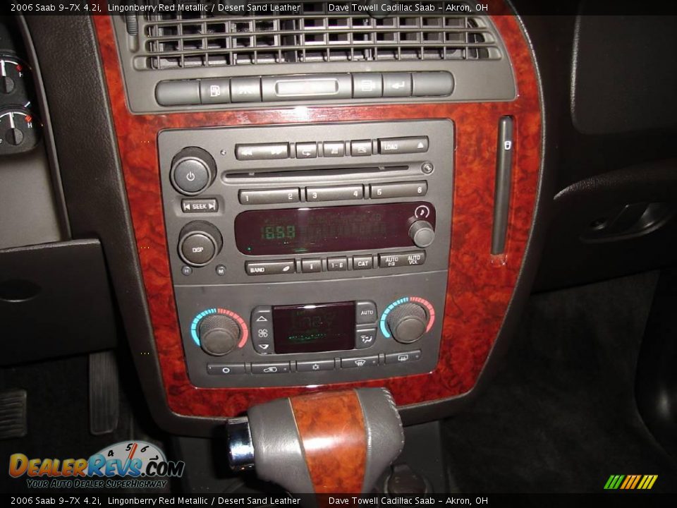 2006 Saab 9-7X 4.2i Lingonberry Red Metallic / Desert Sand Leather Photo #26