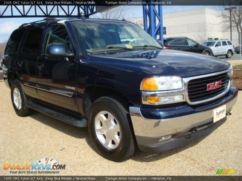 2005 GMC Yukon SLT 4x4 Deep Blue Metallic / Neutral/Shale Photo #7