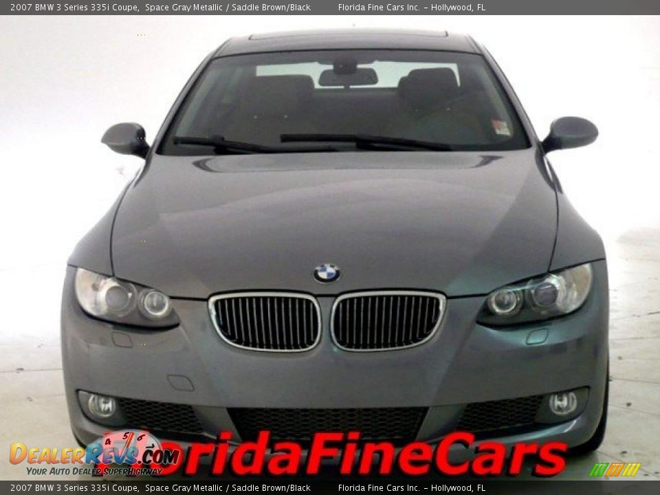 2007 BMW 3 Series 335i Coupe Space Gray Metallic / Saddle Brown/Black Photo #5